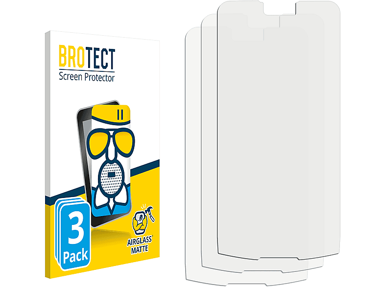 BROTECT 3x Airglass matte Schutzfolie(für Doogee S90 Pro)
