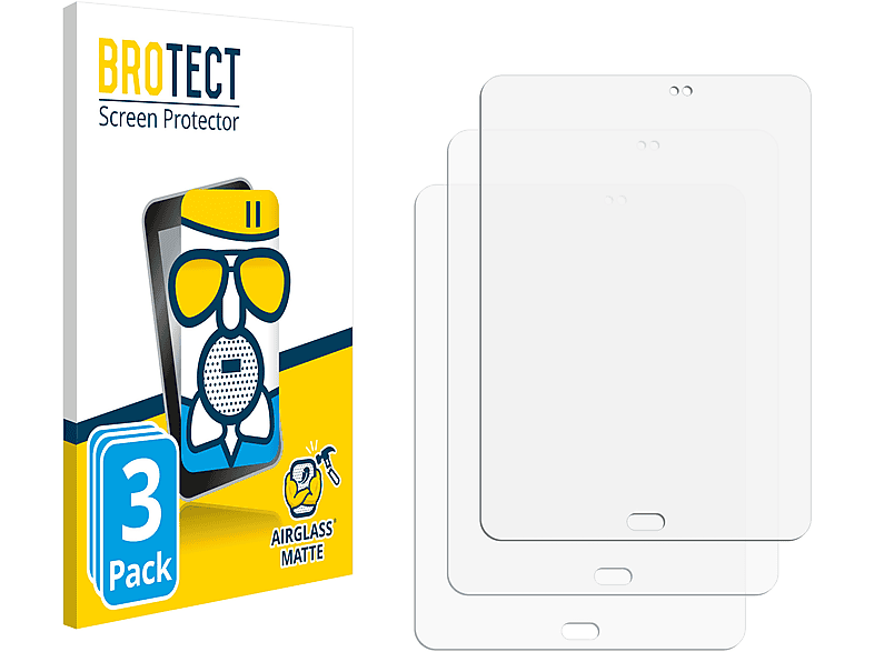 BROTECT 3x Airglass matte Schutzfolie(für Samsung Tab Galaxy S3)
