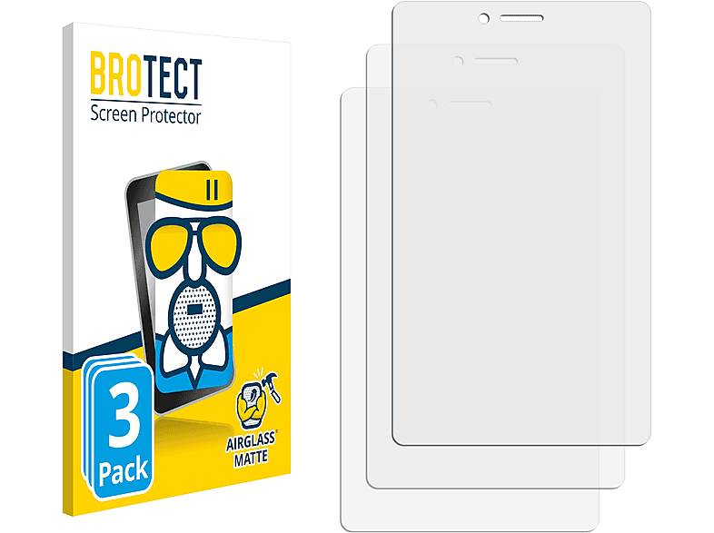 BROTECT 3x Airglass matte Schutzfolie(für Samsung Galaxy Tab A 8.0 LTE 2019)