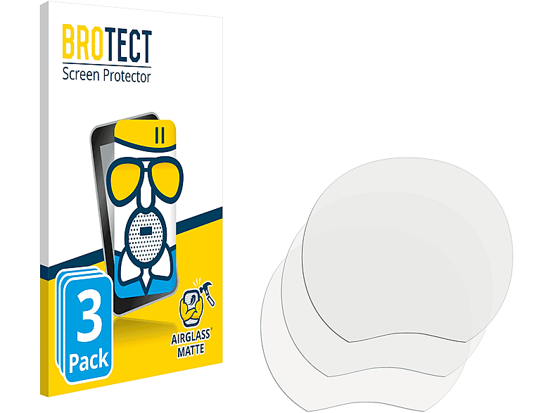 Airglass Schutzfolie(für BROTECT Technology matte Qbic 3x TD-0350)