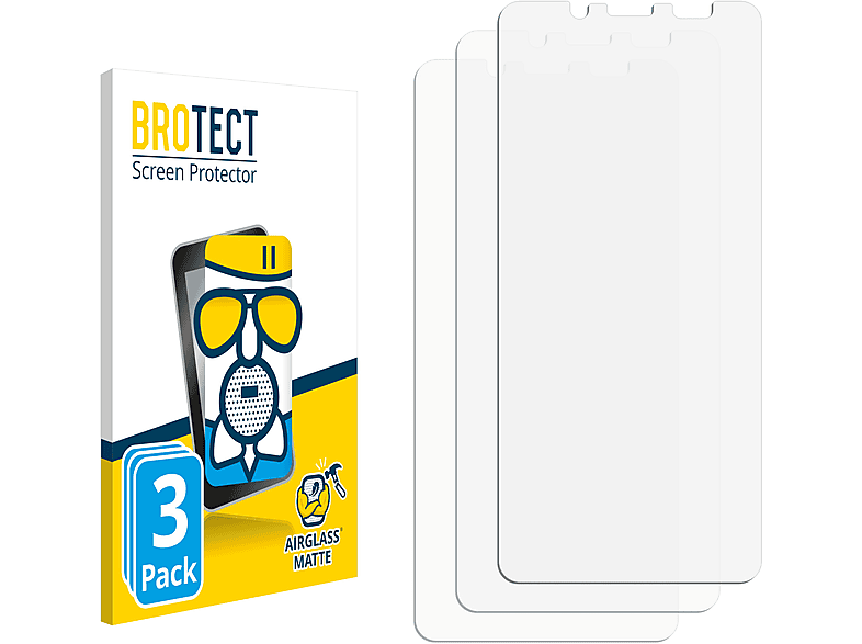 BROTECT 3x Schutzfolie(für Pro) Note matte Airglass Redmi 5 Xiaomi