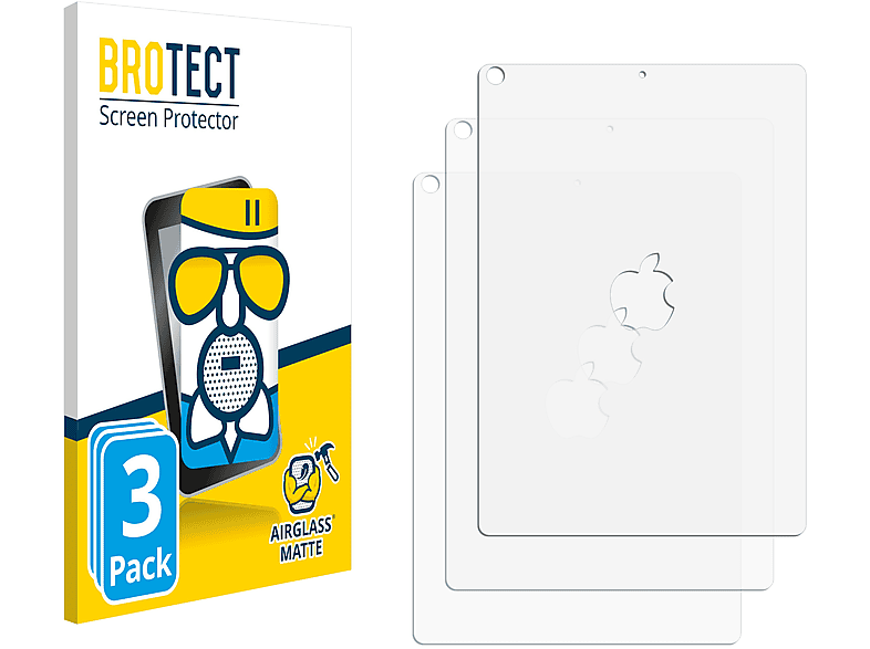 BROTECT 3x Airglass matte Schutzfolie(für Apple iPad 9.7 2017 (5. Gen.))