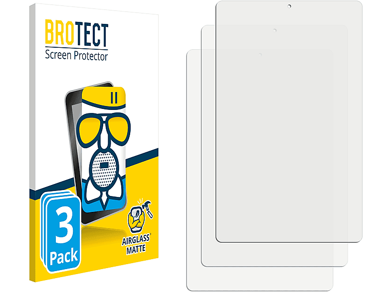 BROTECT Airglass Samsung 3x Schutzfolie(für A Galaxy 10.1 matte 2019) Tab