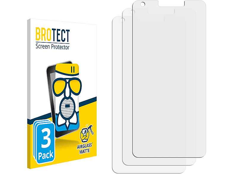 matte BROTECT Schutzfolie(für HTC U19e) 3x Airglass