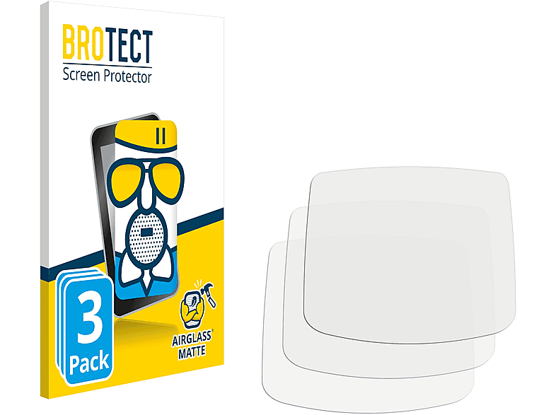 BROTECT 3x Airglass matte GBA) Nintendo Advance Gameboy Schutzfolie(für
