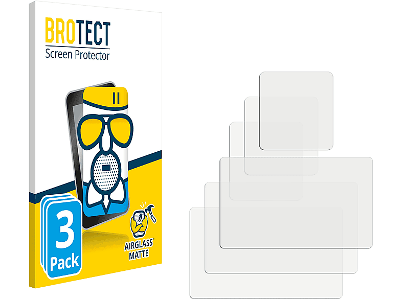 BROTECT 3x Airglass matte Schutzfolie(für DJI Osmo Action) | Kamera Schutzfolie