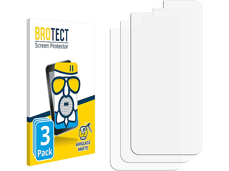 BROTECT 3x Airglass matte Schutzfolie(für Apple iPhone 7 Plus)