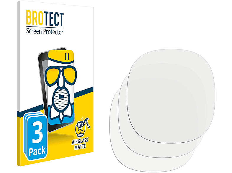 BROTECT 3x Airglass Vide Schutzfolie(für matte P00252) Sous Wancle