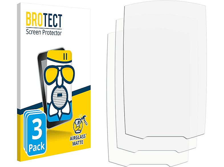 BROTECT 3x Airglass matte Schutzfolie(für Garmin GPSMAP 64)