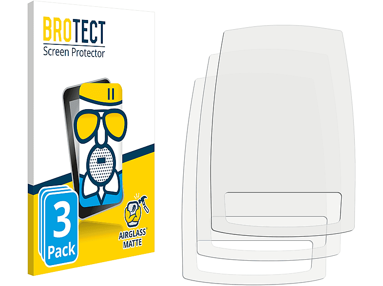 BROTECT 3x Airglass matte Schutzfolie(für Giant Axact 9W)
