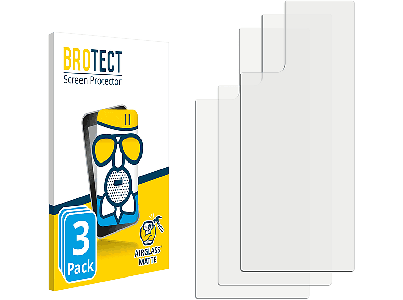 BROTECT 3x Airglass matte Schutzfolie(für Samsung Galaxy Note 20)