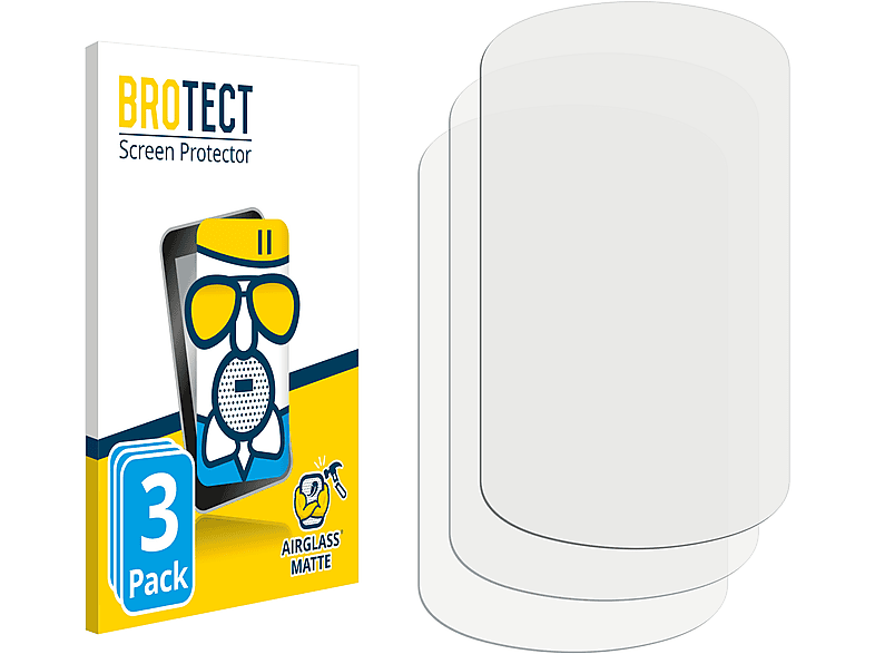 BROTECT 3x Airglass matte Schutzfolie(für Garmin eTrex Touch 25)