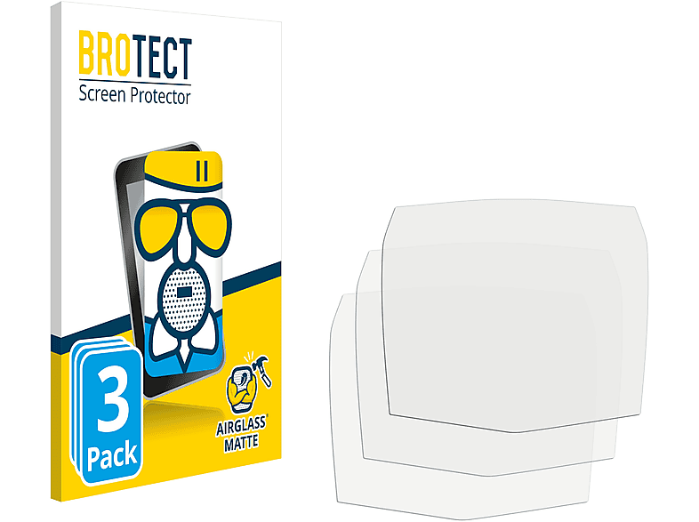 BROTECT 3x Airglass matte Schutzfolie(für PeakTech 3444)