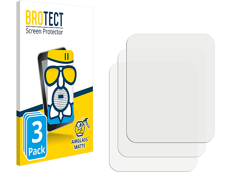 BROTECT 3x Airglass matte Schutzfolie(für Sun Keto X-Watch Xlyne Reflect)