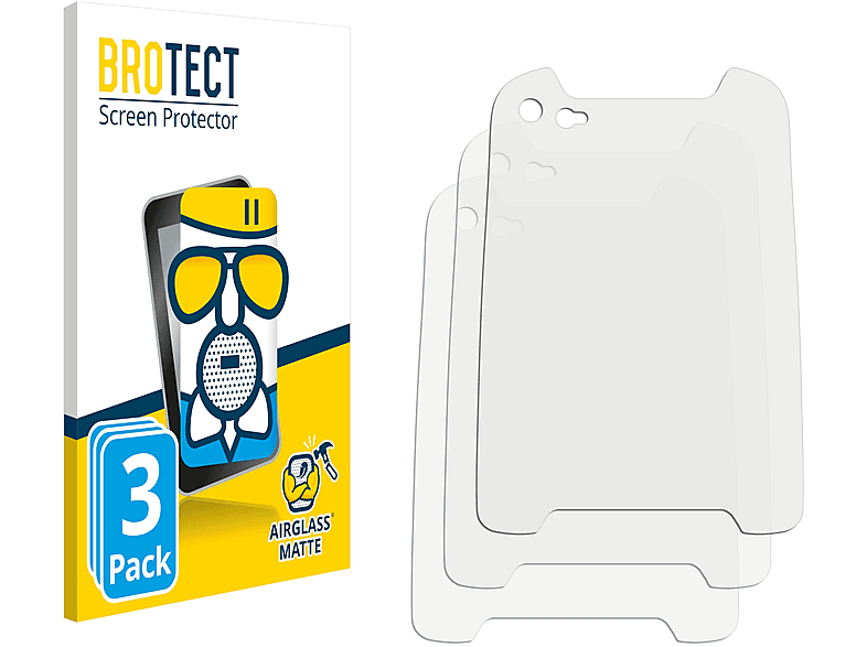 BROTECT 3x Airglass matte Schutzfolie(für i.safe IS320.1) MOBILE