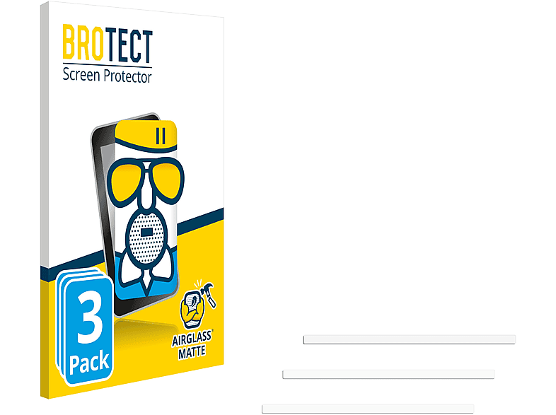BROTECT 3x Airglass 2017) Schutzfolie(für MacBook Pro 13\