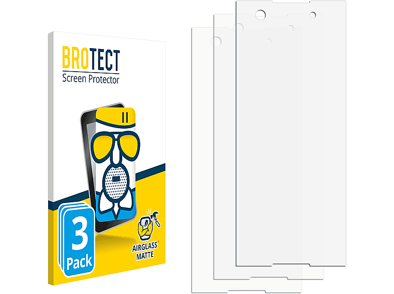 BROTECT 3x Airglass matte Schutzfolie(für Sony Xperia XA1)