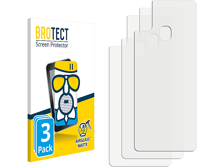 BROTECT 3x Airglass matte Schutzfolie(für Samsung Galaxy M21 2021)