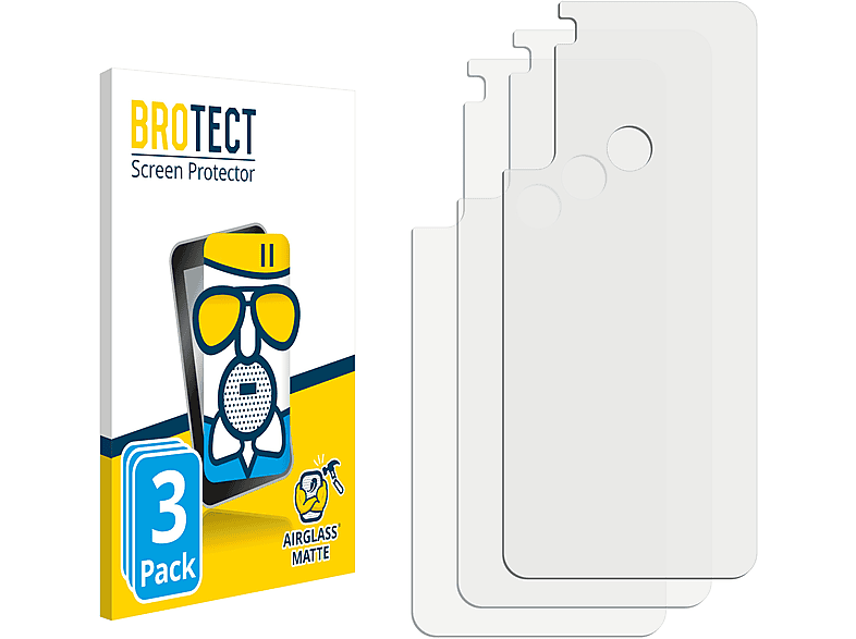 BROTECT 3x Airglass matte Schutzfolie(für Xiaomi Redmi Note 8 2019)