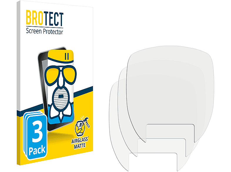 BROTECT Airglass 3x matte 20/40) Visomat Comfort Schutzfolie(für