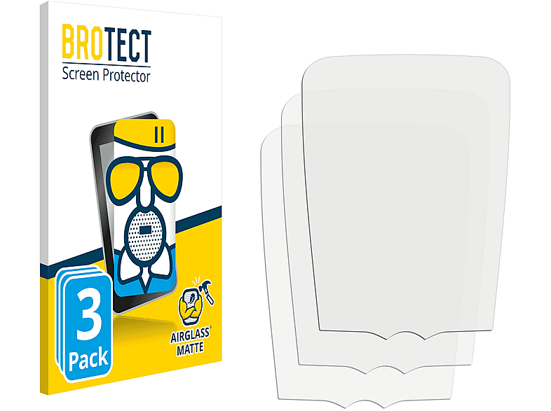 BROTECT 3x Airglass matte Schutzfolie(für 570GT McLaren System) 2019 Infotainment