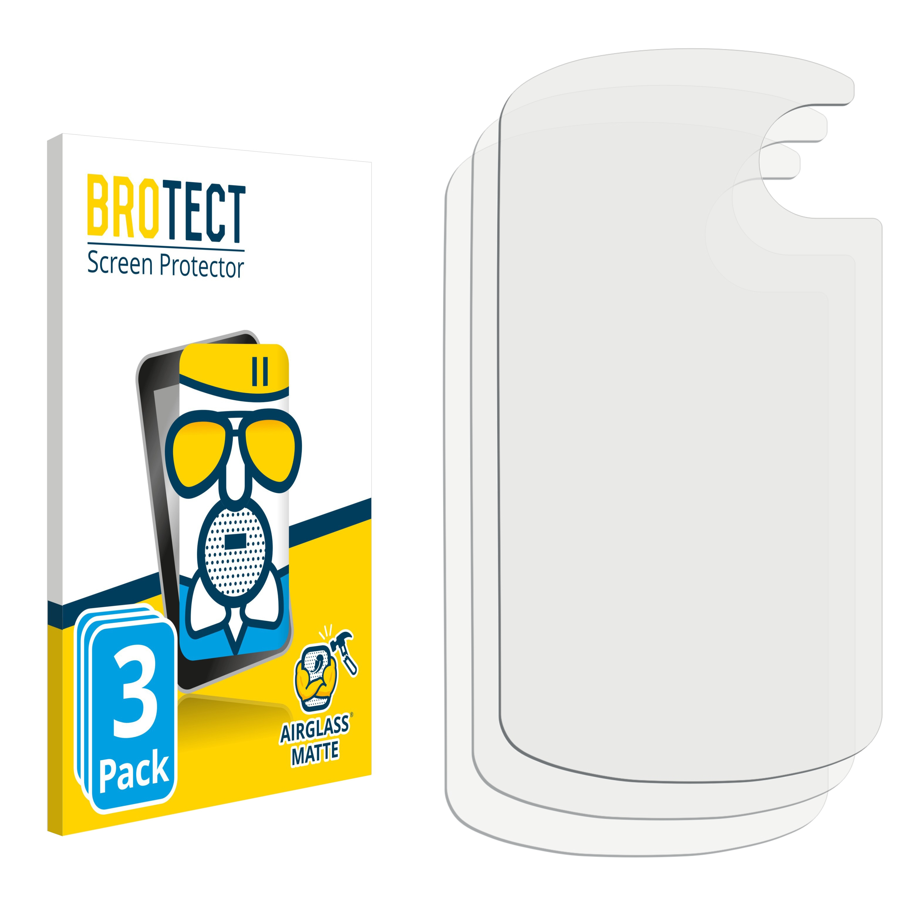 BROTECT 3x Airglass matte eTrex Schutzfolie(für 22x) Garmin