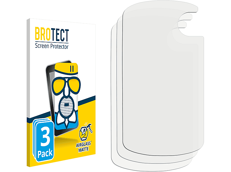 BROTECT 3x Airglass matte eTrex Schutzfolie(für 22x) Garmin