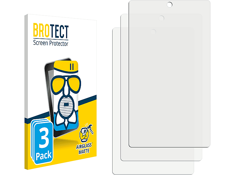 BROTECT 3x Airglass matte Schutzfolie(für Alcatel Pixi 4)