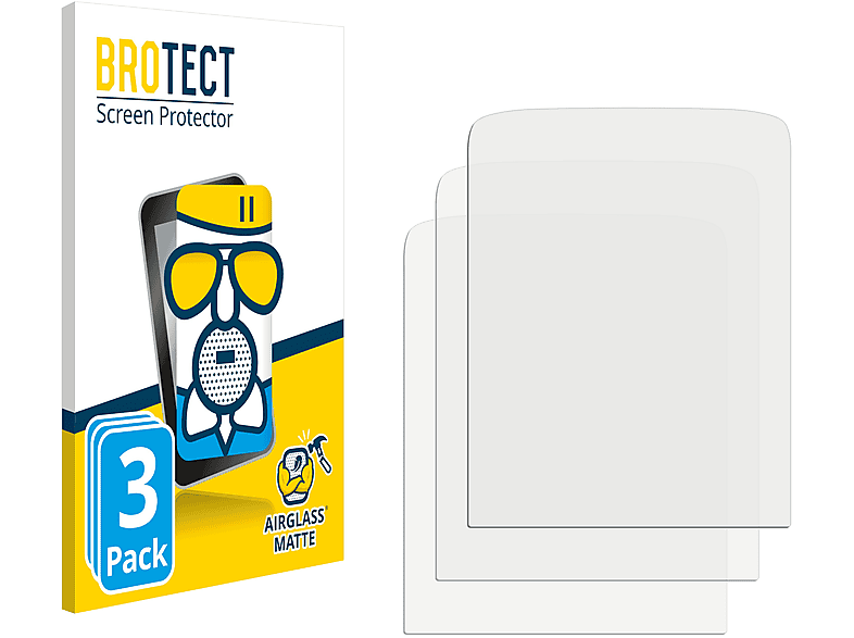 BROTECT 3x Airglass matte Schutzfolie(für TrekStor i.Beat Jump BT)
