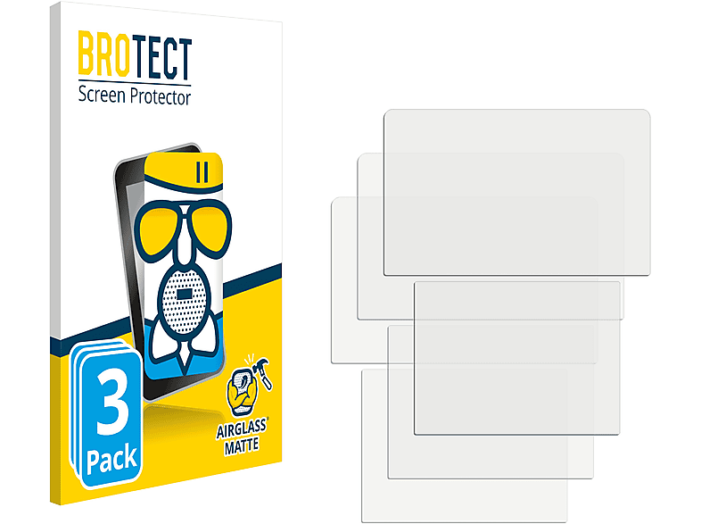 BROTECT 3x Airglass matte Schutzfolie(für Nintendo New 3DS XL)