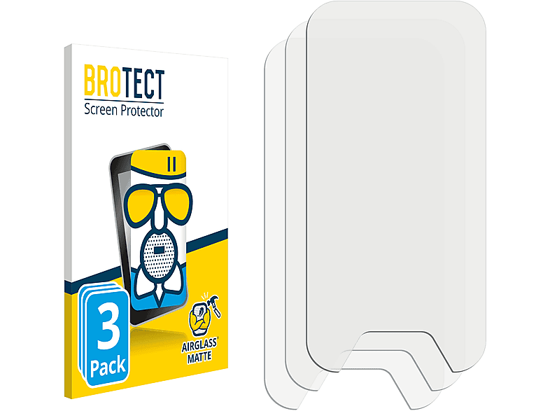 BROTECT 3x Airglass matte Schutzfolie(für Medisana MediTouch 2)