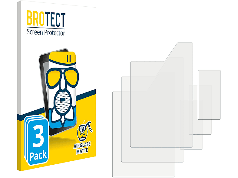 BROTECT 3x Airglass matte Schutzfolie(für Smok Fetch Mini (Rechtshänder))
