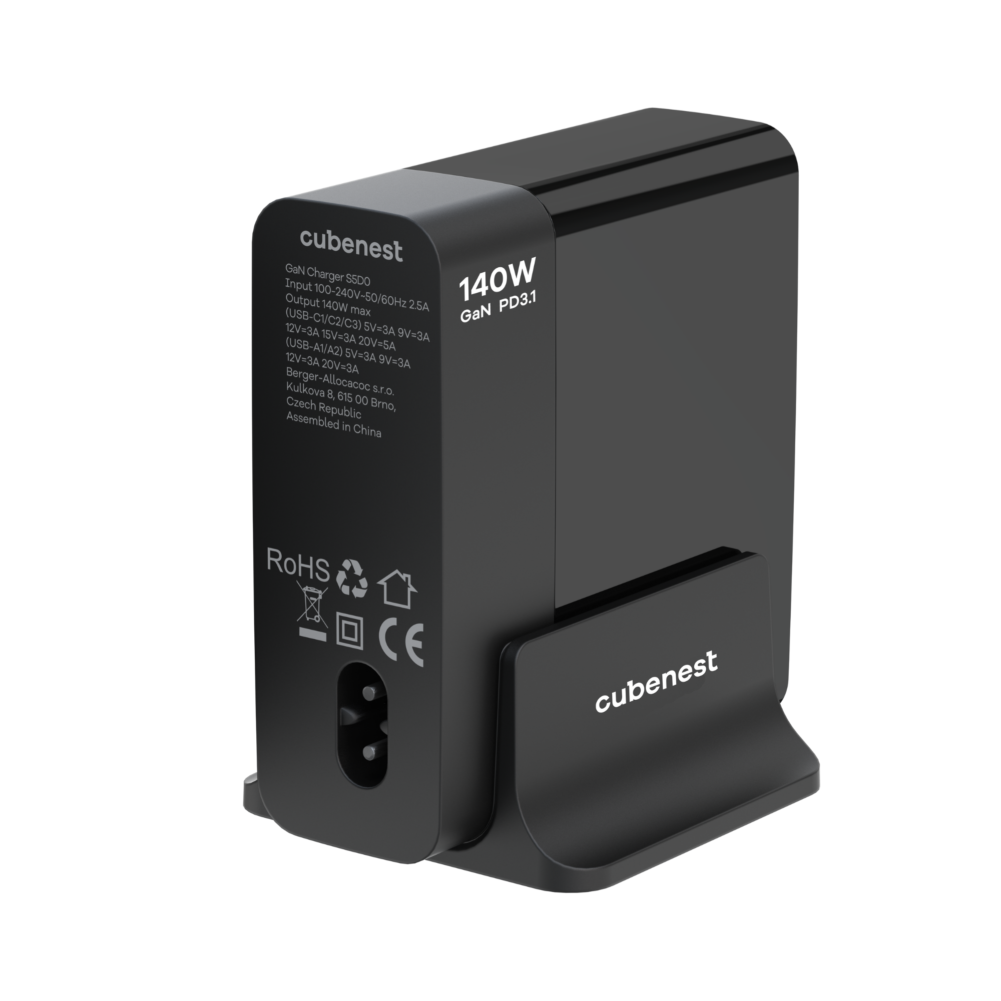 Power 140 S5D0 Ladegerät with CUBENEST Tech Charger Watt USB GaN Delivery USB-C