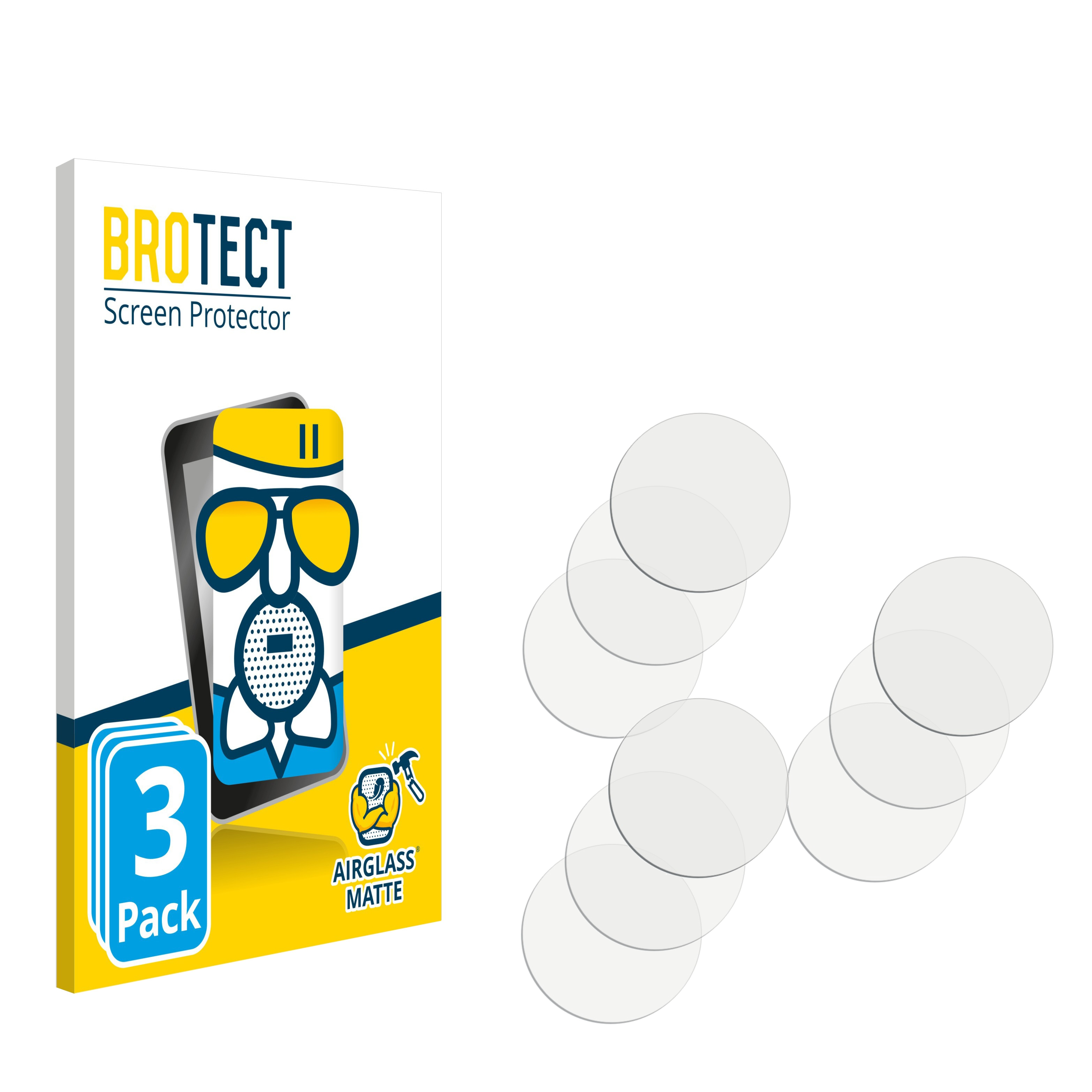 BROTECT 3x Airglass matte Pro) 14 iPhone Apple Schutzfolie(für