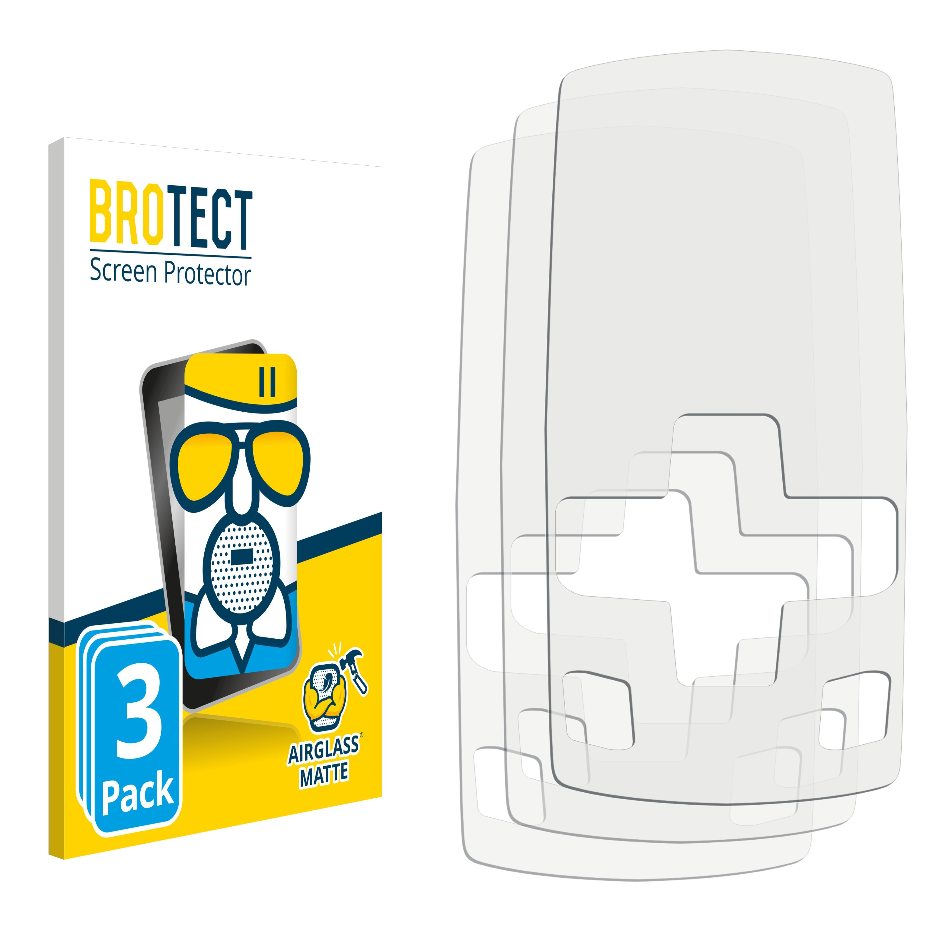 Bartec Tech 3x matte 400sde) Airglass BROTECT Schutzfolie(für