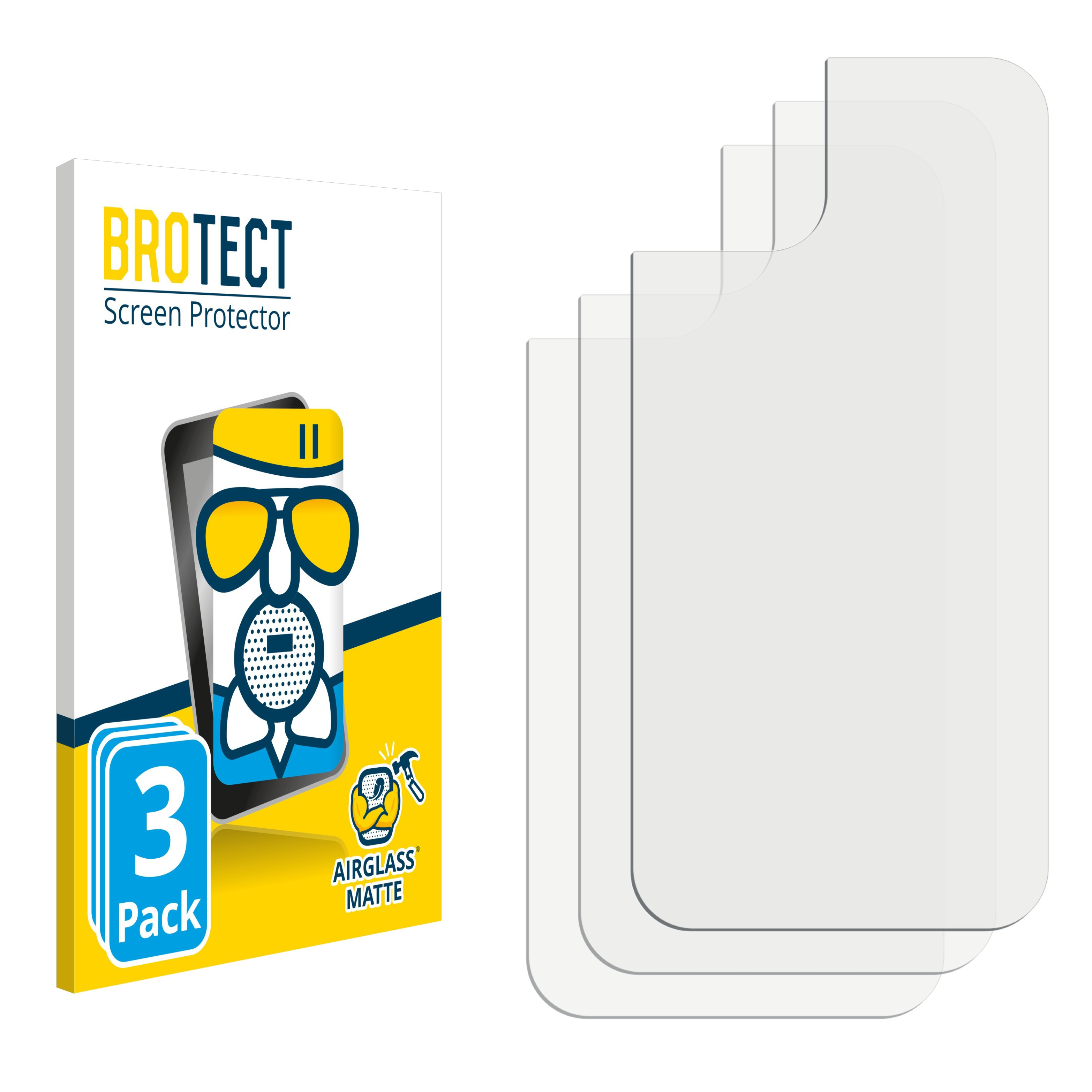 BROTECT 3x Airglass matte Schutzfolie(für iPhone Apple Plus) 14