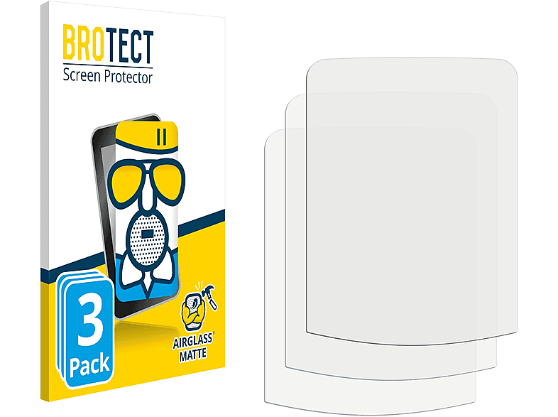 3x Xplova BROTECT matte Airglass Schutzfolie(für X3)