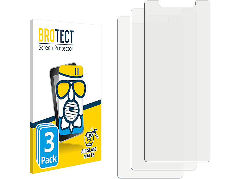 BROTECT 3x Airglass Doogee matte X70) Schutzfolie(für