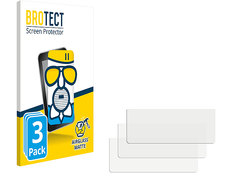 BROTECT 3x Airglass matte Schutzfolie(für Sony Playstation 4 PS4 Dualshock Controller 2013-2015)