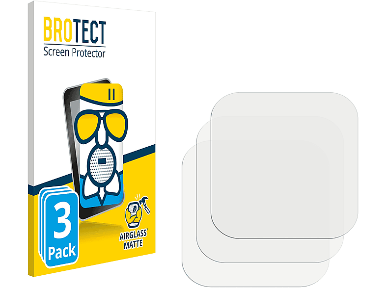 BROTECT 3x 10 matte Black) GoPro Schutzfolie(für Hero Airglass