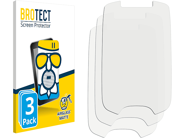 BROTECT 3x Airglass matte Schutzfolie(für Zebra PS20)