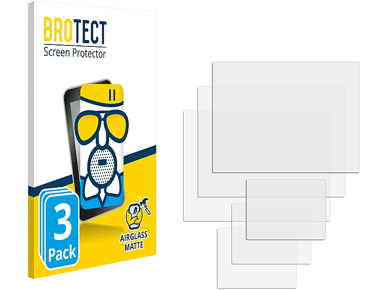 3x II) Schutzfolie(für matte Airglass Fujifilm GFX50S BROTECT