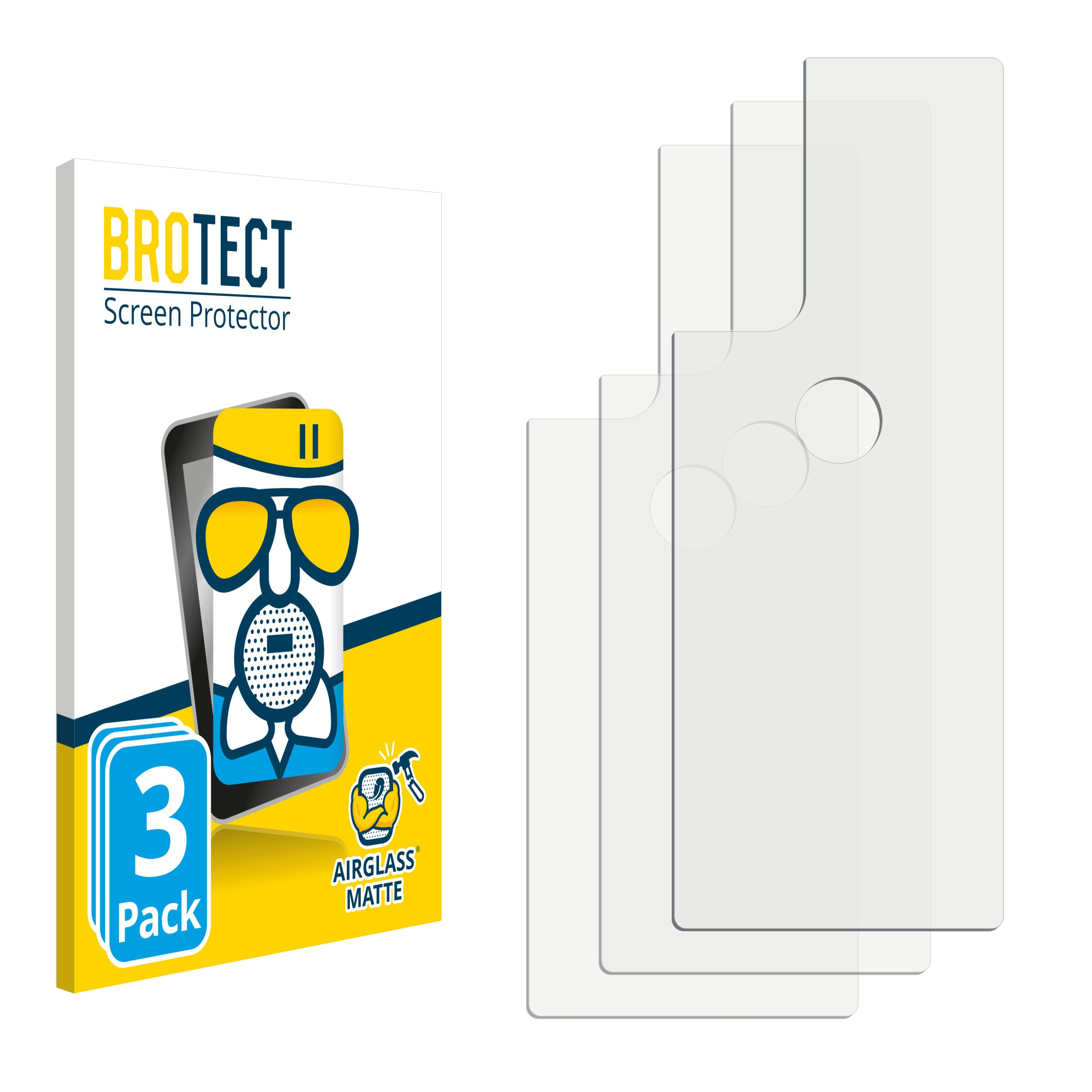 BROTECT 3x Airglass Motorola Pro) matte Schutzfolie(für Edge S