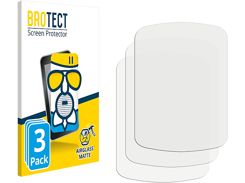 BROTECT 3x Airglass matte Schutzfolie(für igpsport iGS520) | Navi-Taschen & -Schutzfolien