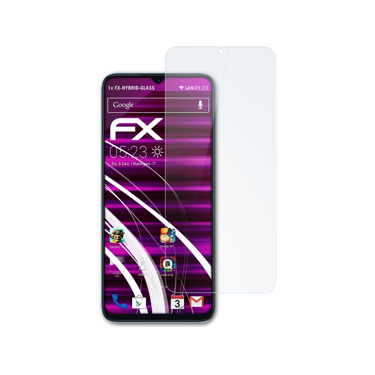ATFOLIX FX-Hybrid-Glass Schutzglas(für Honor X6a)
