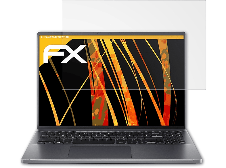 ATFOLIX 2x FX-Antireflex Displayschutz(für Acer Swift Go 16 (SFG16-71))