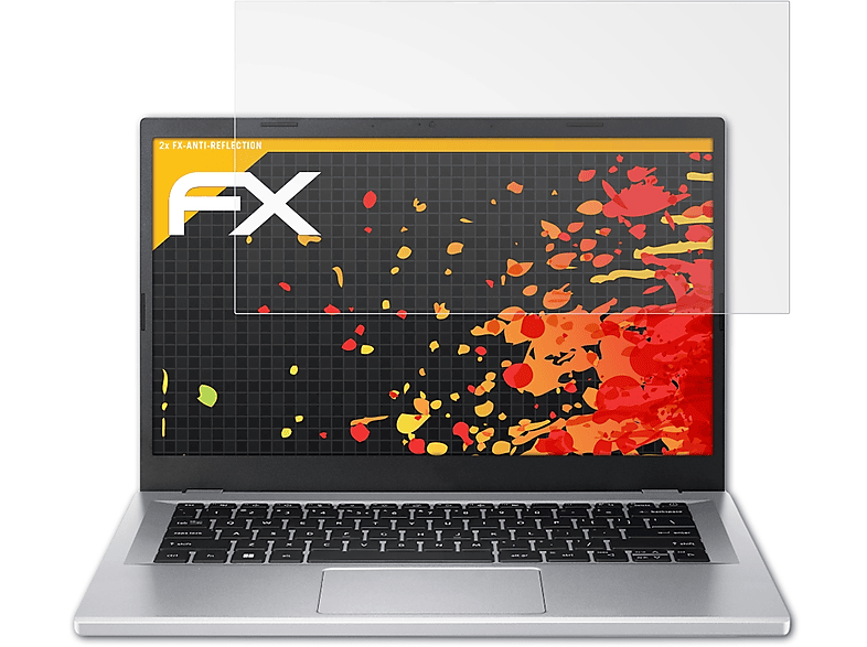 ATFOLIX 2x FX-Antireflex Displayschutz(für Acer Aspire 3 A3SP14-31PT (14 Inch))