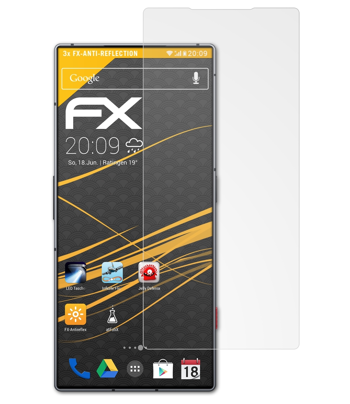 ATFOLIX 3x FX-Antireflex Displayschutz(für RedMagic Pro) 8S