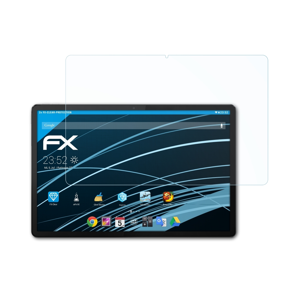 Displayschutz(für Tab ATFOLIX FX-Clear Lenovo 2x P12)