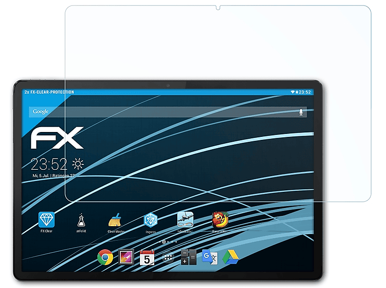 Displayschutz(für Tab ATFOLIX FX-Clear Lenovo 2x P12)